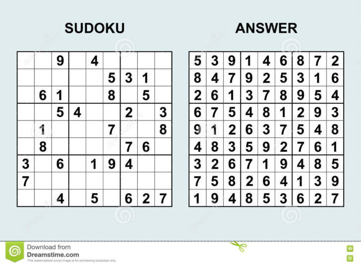 Sudoku 6×6 Printable With Answers
