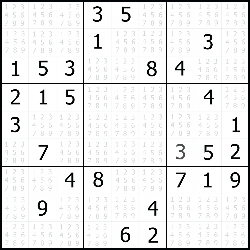 Printable Sudoku 1 Per Page