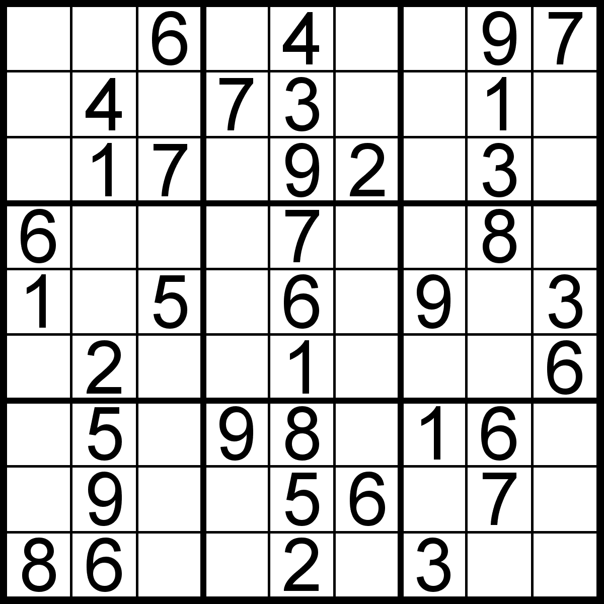 Free Printable Easy Sudoku Sheets