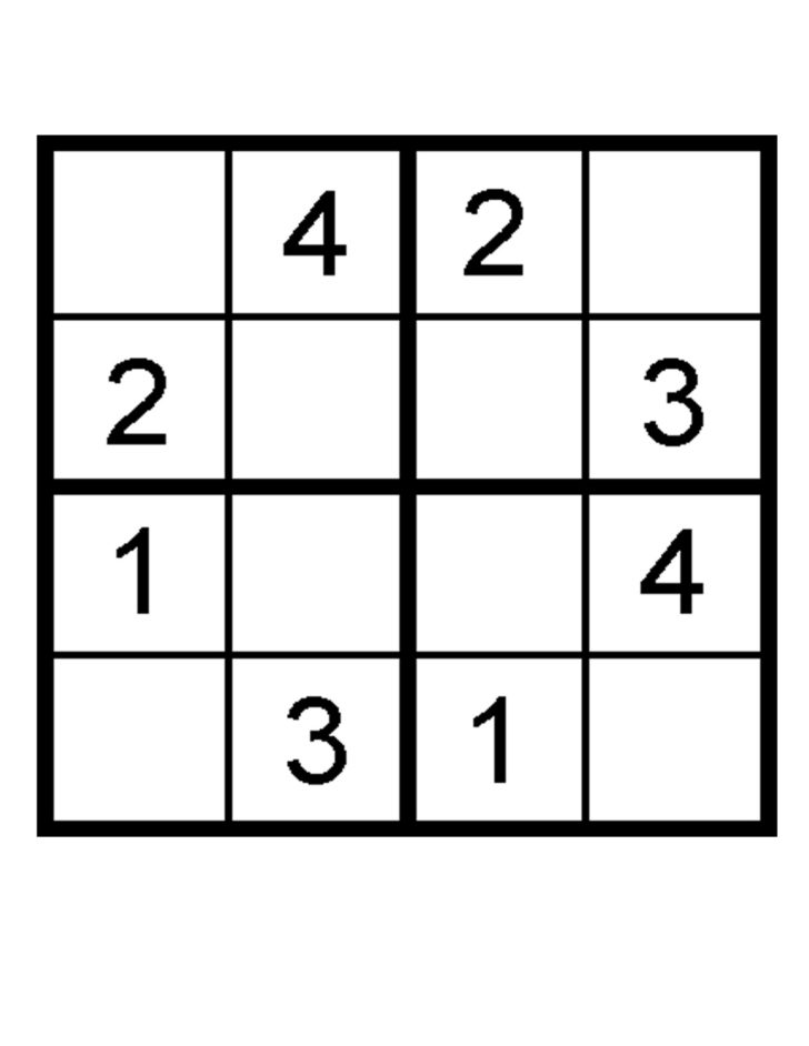 Sudoku Printable For Kids Free