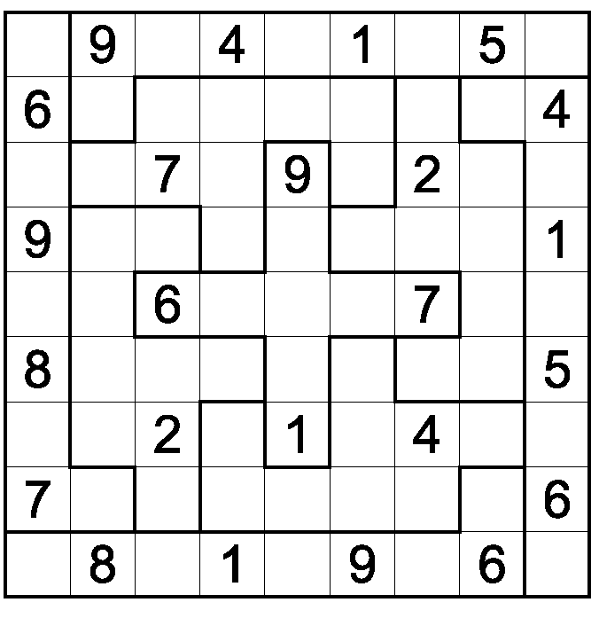 Free Printable Irregular Sudoku