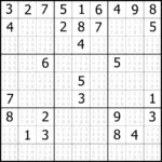 Sudoku Wikipedia Printable Sudoku Puzzle With Answer
