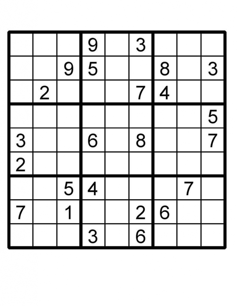 X Sudoku Printable