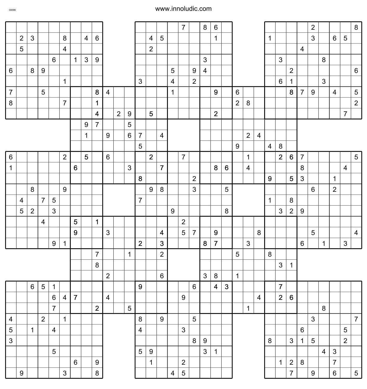Sumo Sudoku Printable