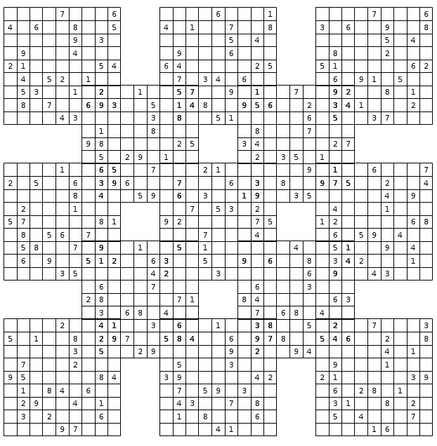 Sumo Sudoku Printable