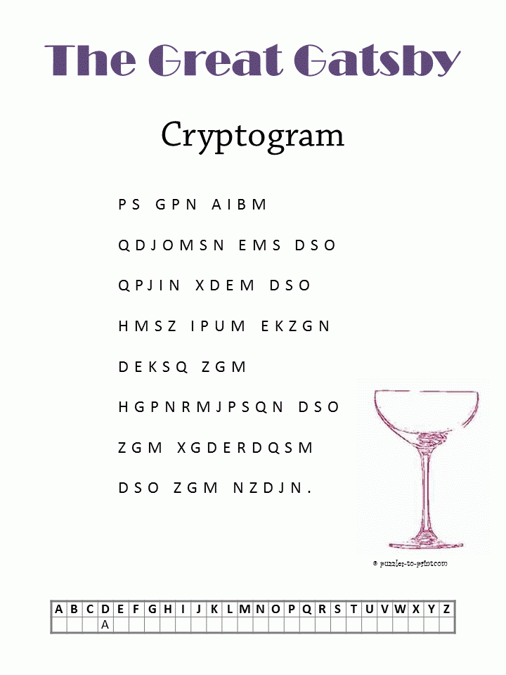 The Great Gatsby Cryptogram