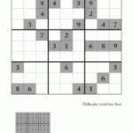 Very Hard Sudoku Puzzle To Print 1