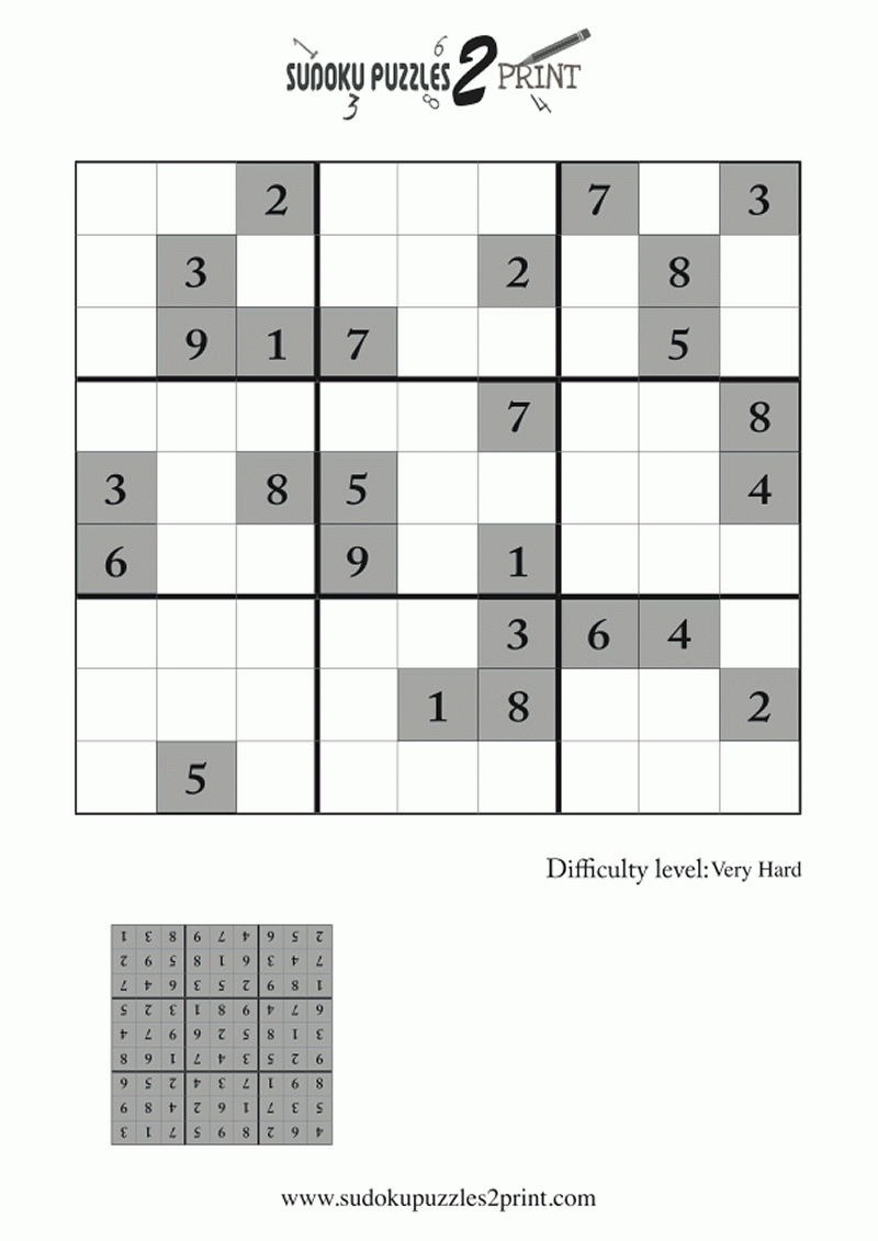 Very Hard Sudoku Puzzles Printable