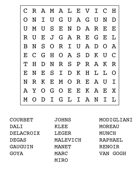 Wordsearch Archives The Art Of Puzzles The Art Of Puzzles