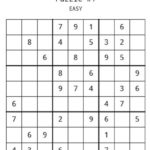 100 Easy Printable Sudoku Puzzles Instant Download Large