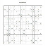 15 Word Sudoku Templates Free Download Free Premium