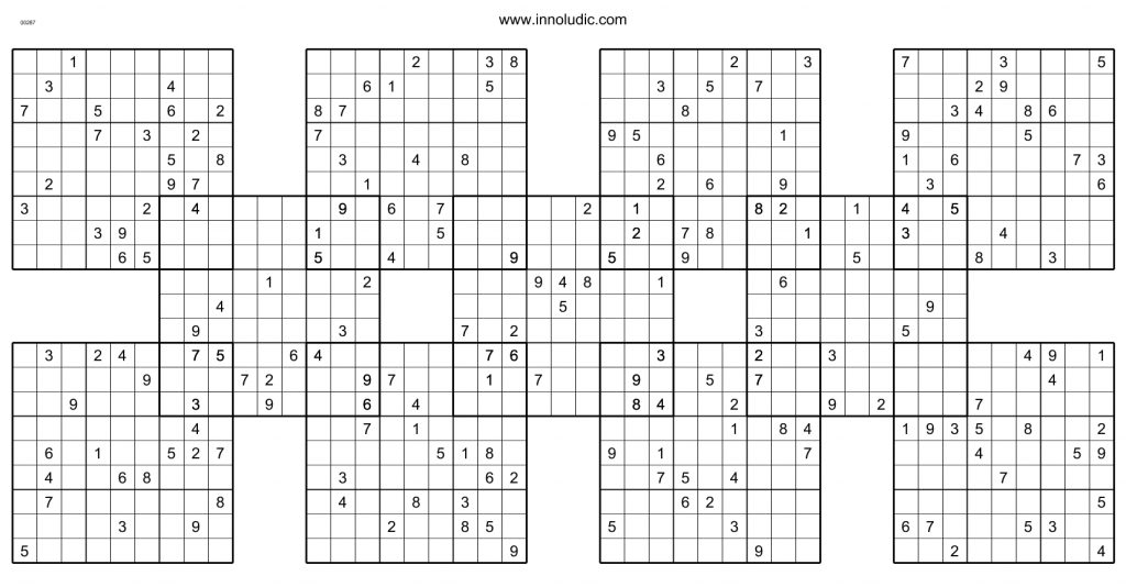 Free Printable 25x25 Sudoku Puzzles
