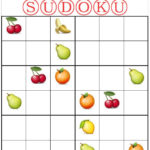 BLISSFUL ROOTS Printable Fruit Sudoku Sudoku Fruit