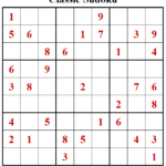 Classic Sudoku Puzzles Fun With Sudoku 207 208