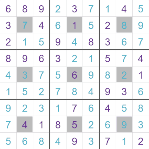 Daily Medium Center Dot Sudoku Puzzle For Thursday 2nd