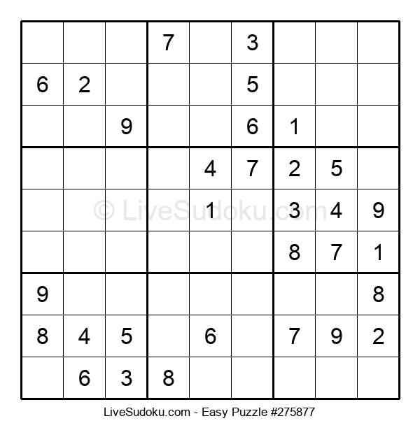 Easy Sudoku Online 275877 Live Sudoku