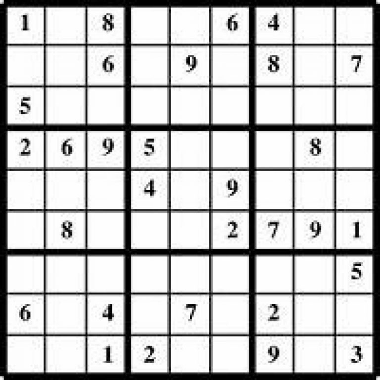 Free Print Sudoku Puzzles Www Topsimages Free