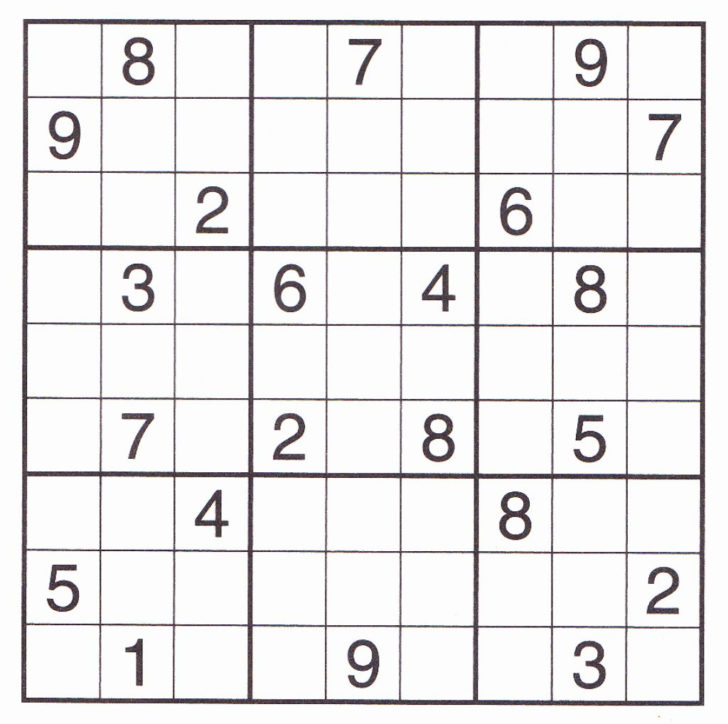 Free Printable Sudoku No Download