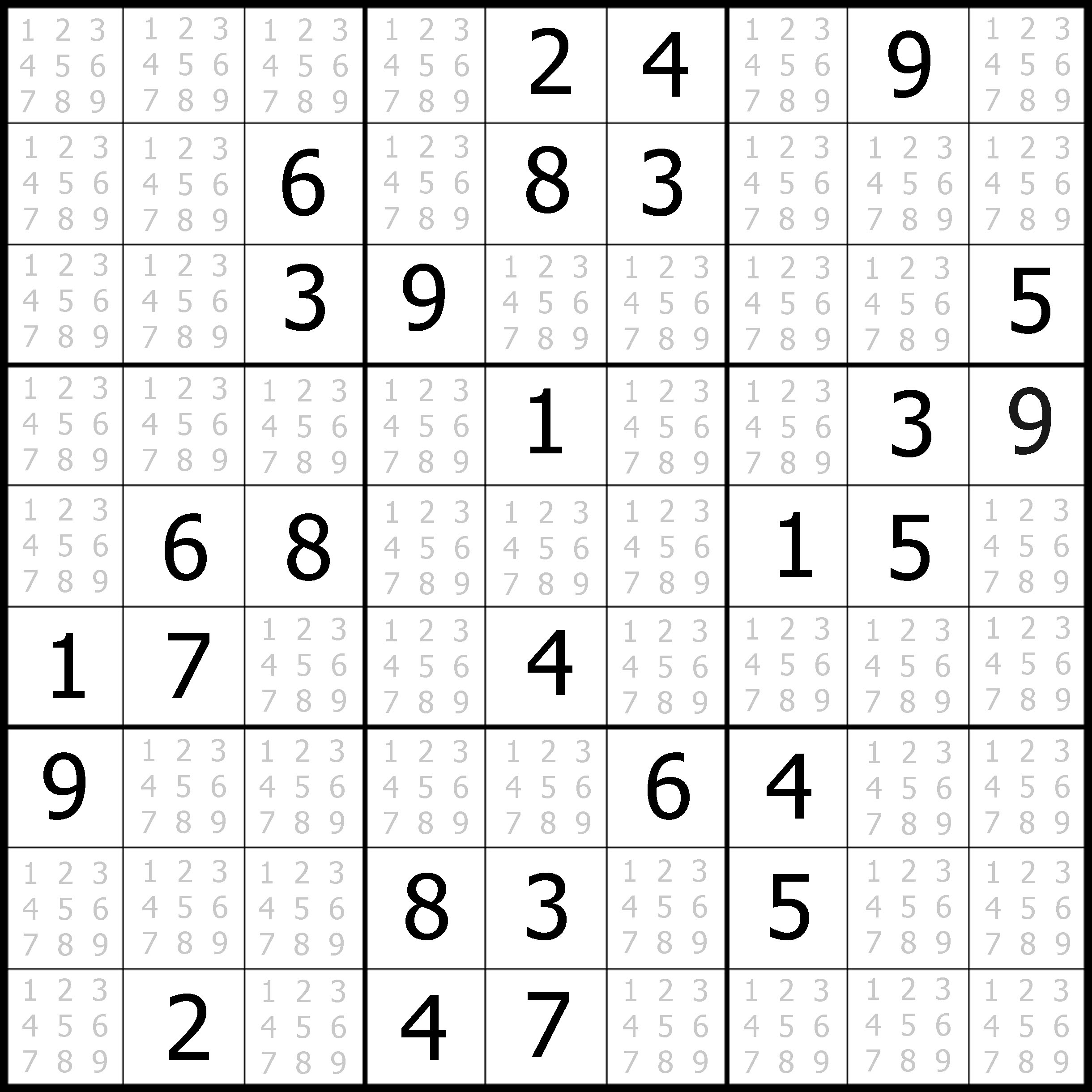 Medium Level Printable Sudoku Medium
