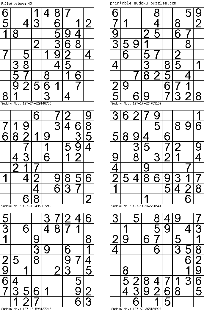 Fraction Sudoku Printable