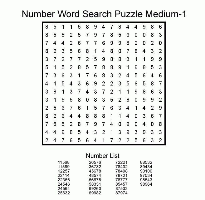 Free Printable Word Searches And Sudoku
