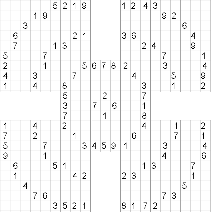 Blank Sudoku High Fives Printable