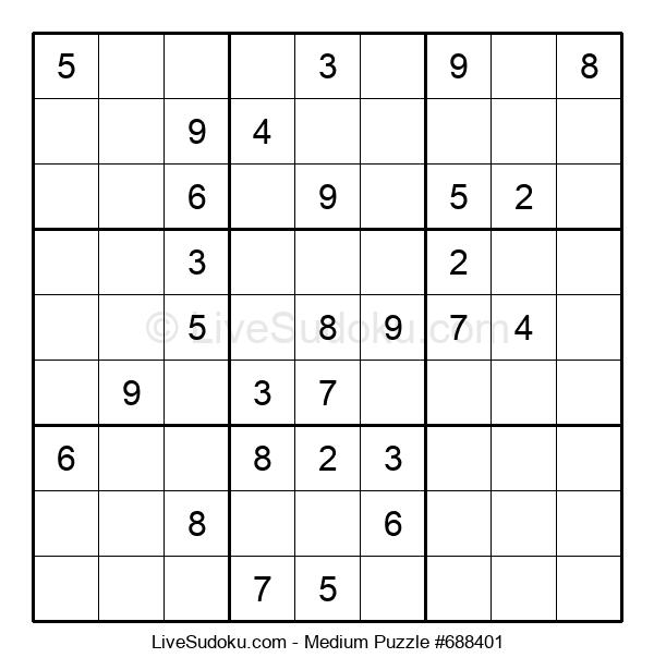 Printable Web Sudoku Medium