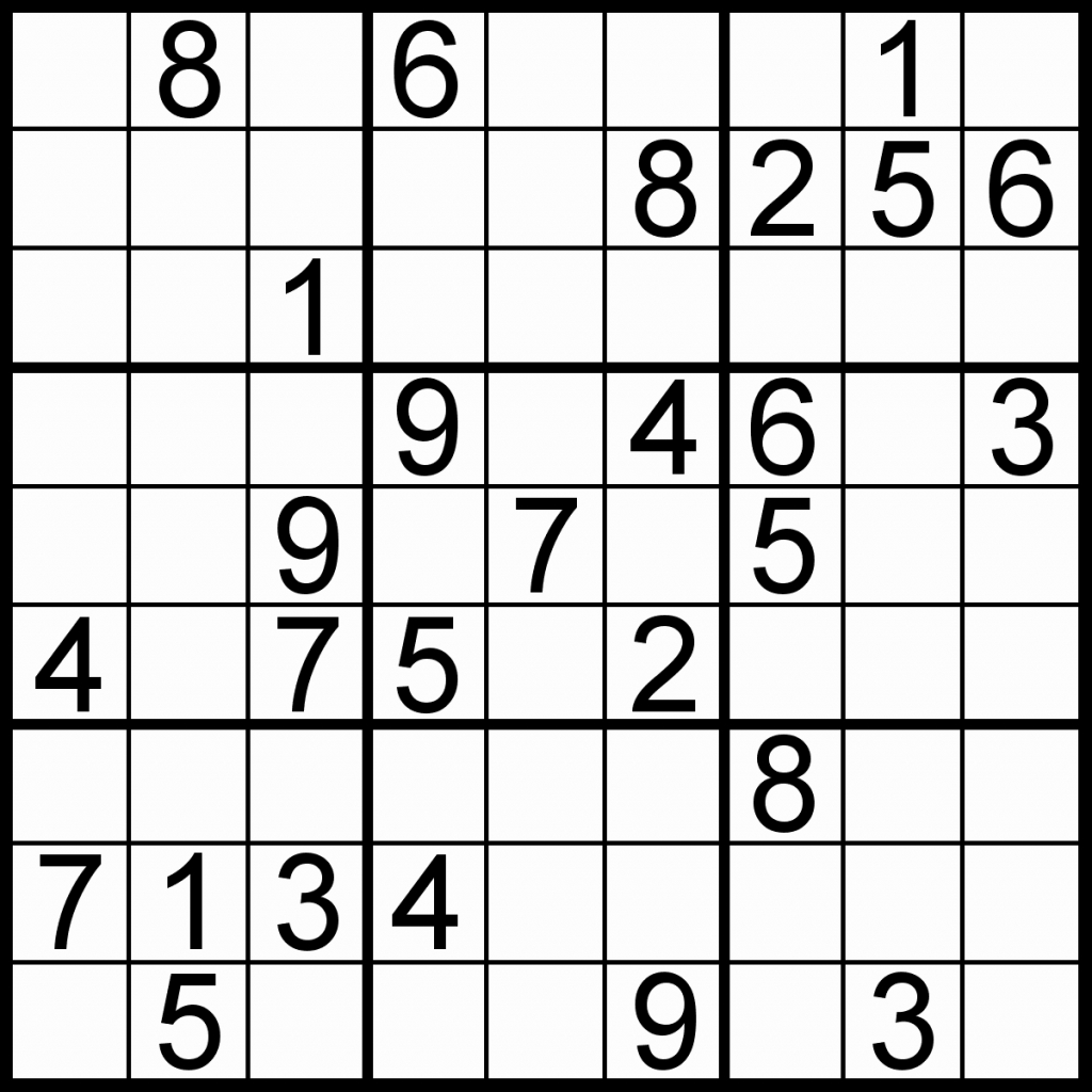 Very Easy Sudoku 6x6 Printable
