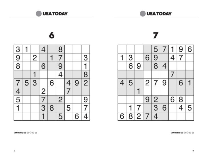 Usa Today Printable Sudoku