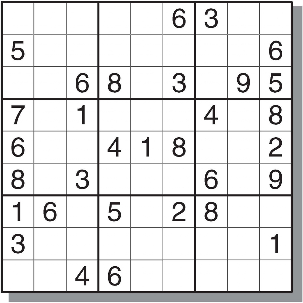 Free Online Printable Sudoku Hard