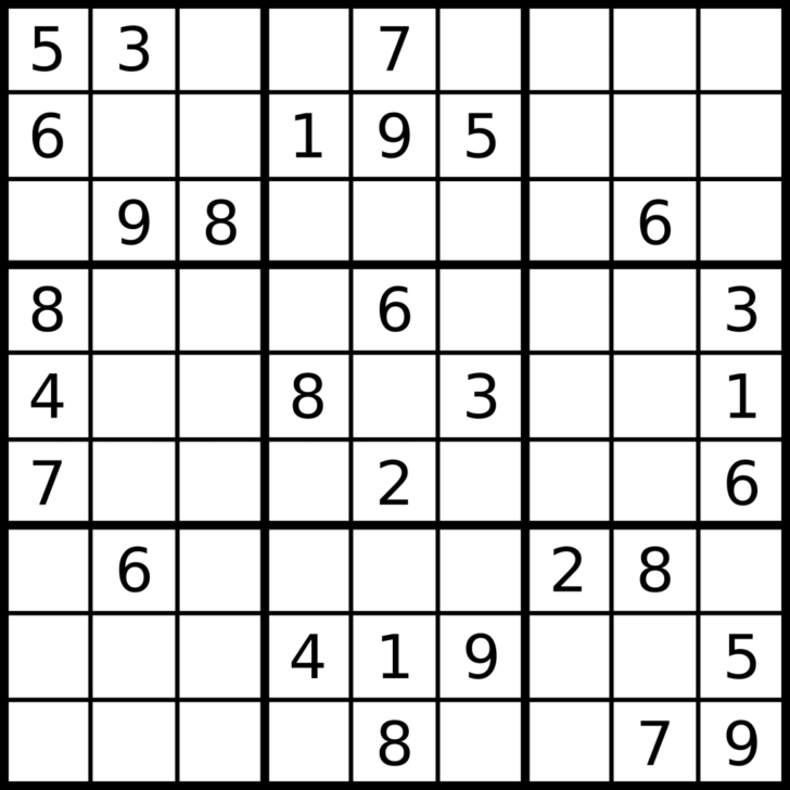 Zigzag Sudoku Printable Download