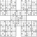 1001 Hard Samurai Sudoku Puzzles Sudokus Rompecabezas