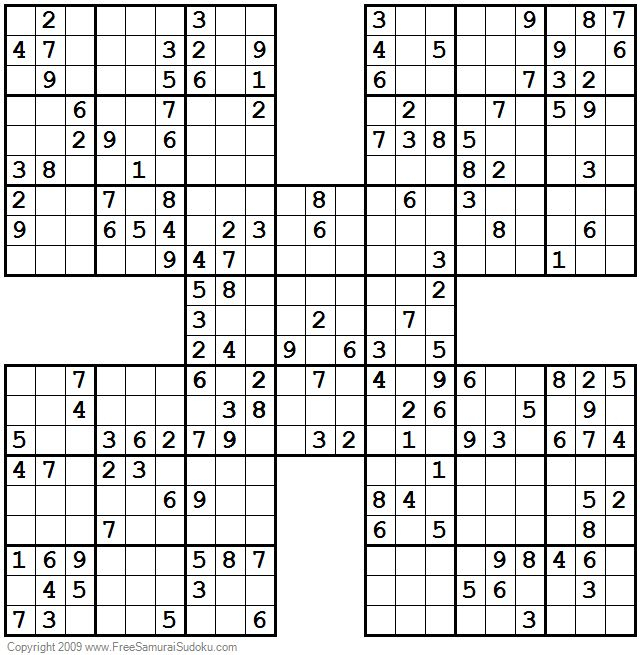 Sudoku Moderate Printable