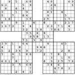 1001 Moderate Samurai Sudoku Puzzles Sudokus
