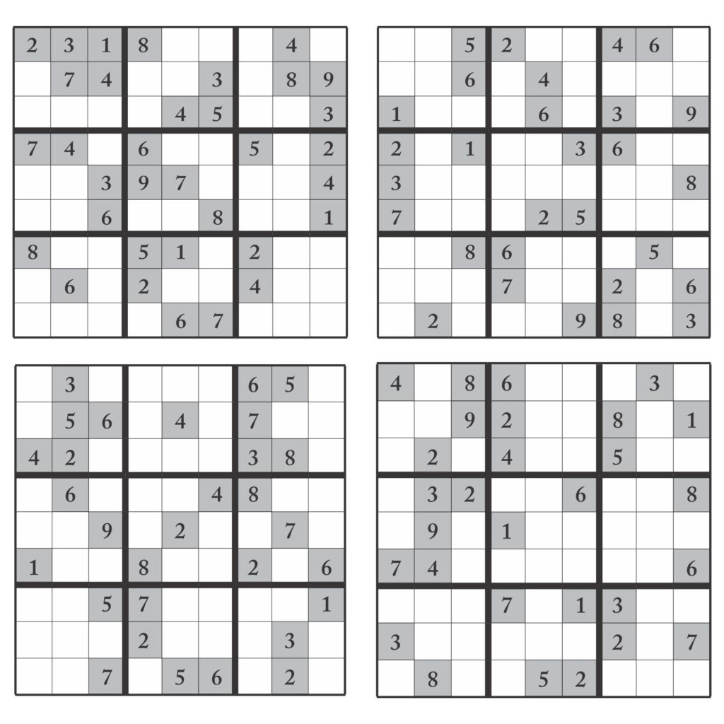 4 Best 16 Sudoku Printable Printablee