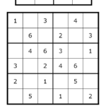4X4 Sudoku Printable Printable Template 2021
