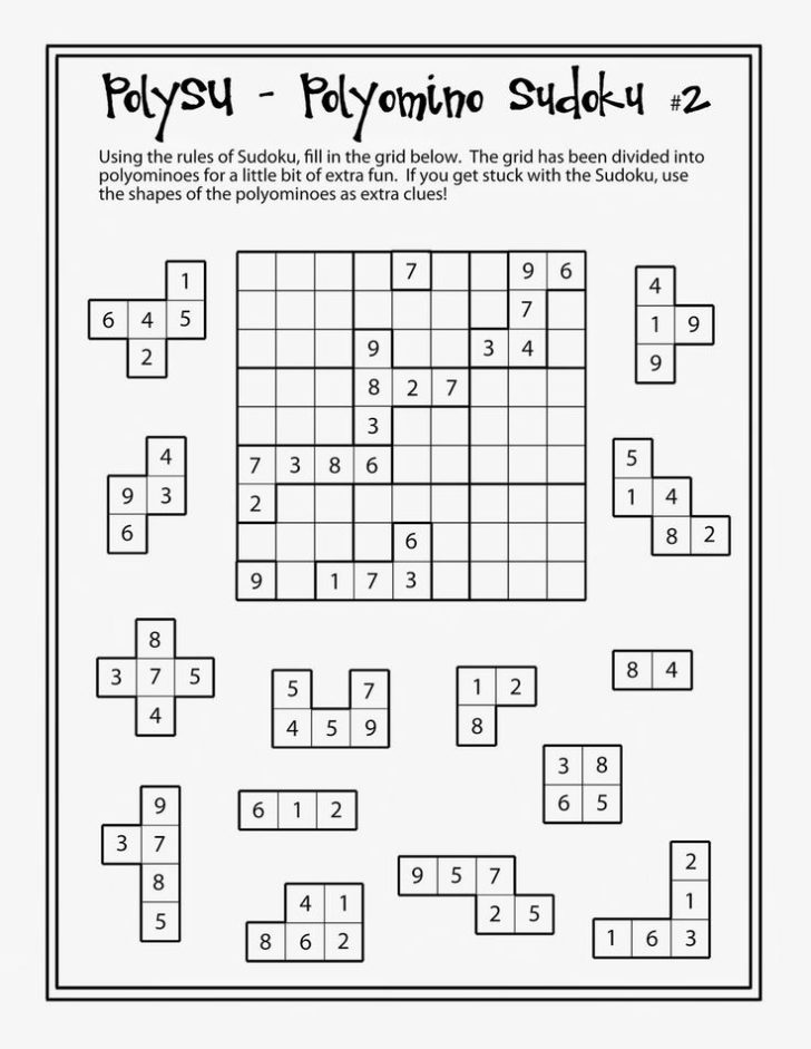 Sudoku For Middle School Printables