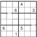 6x6 Consecutive Sudoku Mini Sudoku Series 61 Sudoku