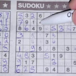 874 Monday Three Stars Sudoku Puzzle Bonus Extra