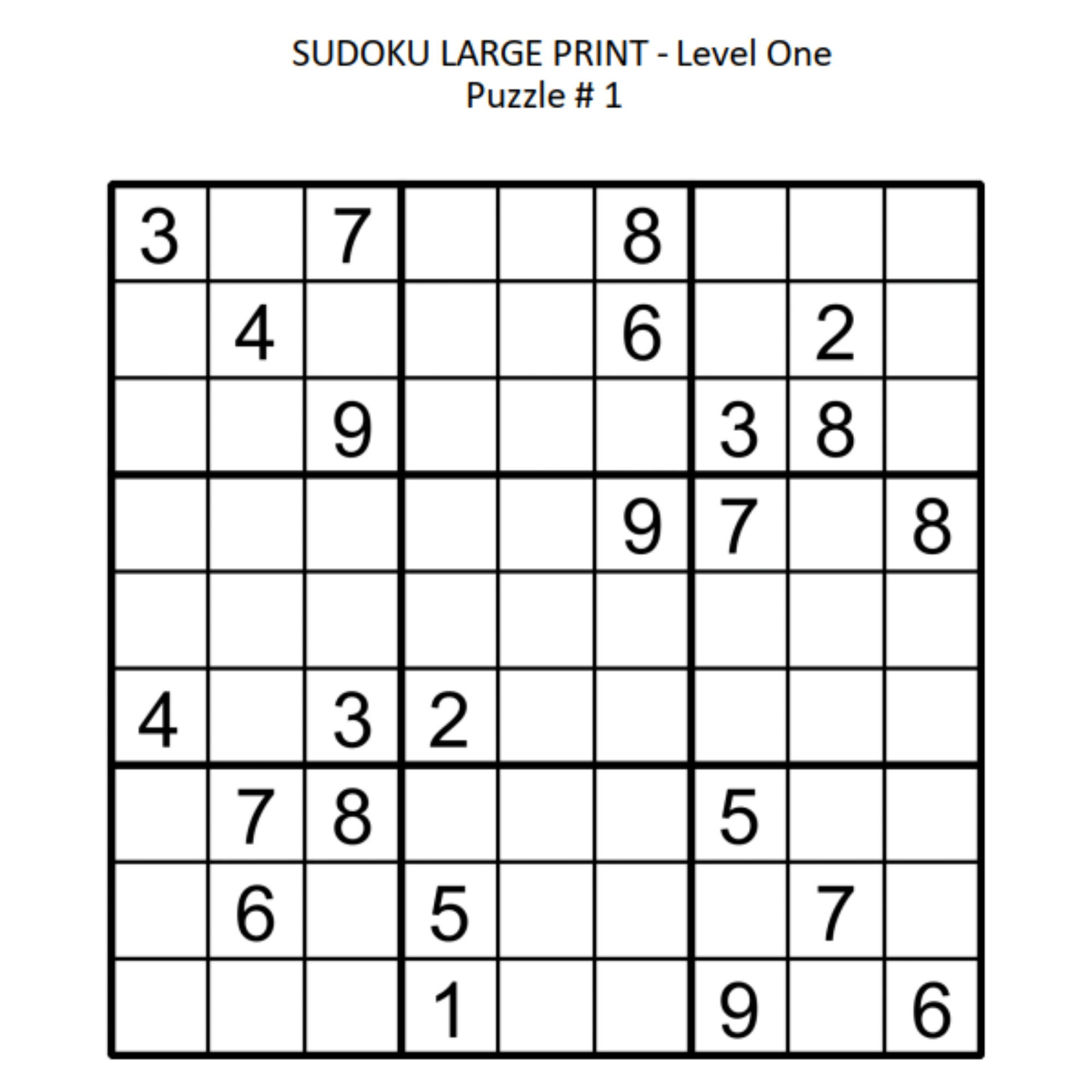 Number Crunching Sudoku Printable