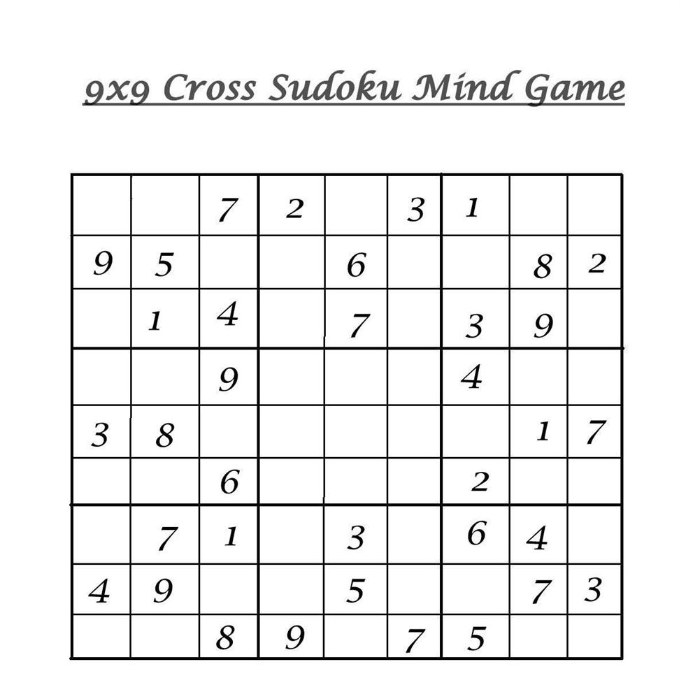9x9 Cross Sudoku 2