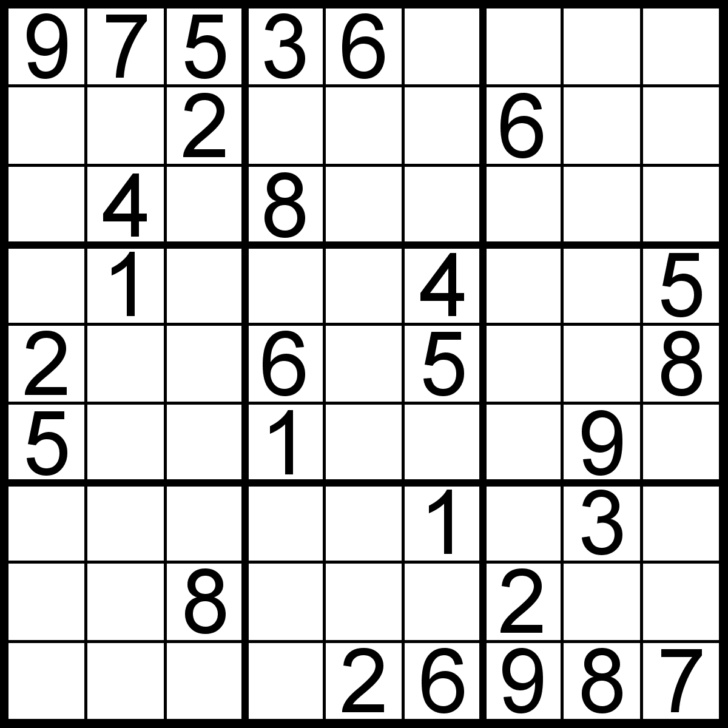 Sudoku Brain Puzzle Printable