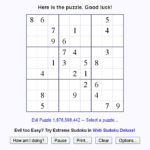 Billions Of Sudoku Puzzles Online Sudoku