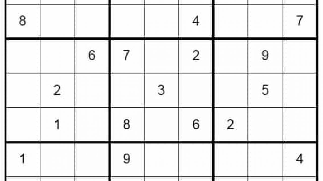 Free Printable Easy Sudoku 6 Grid
