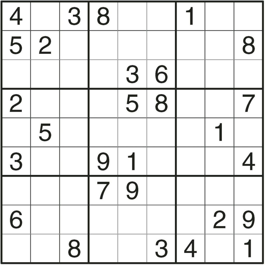 Printable Sudoku Extra Challenging