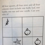 Christmas Sudoku For K 2 One Candle Holly Leaf