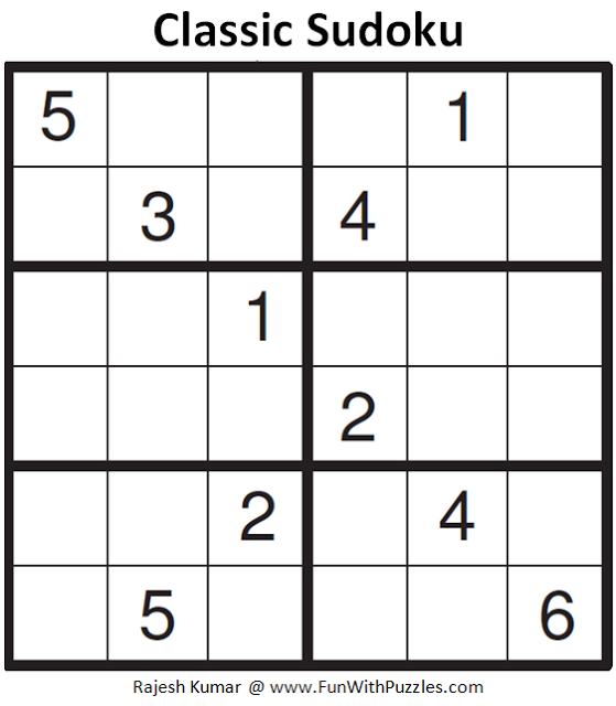 Small Printable Sudoku Puzzles