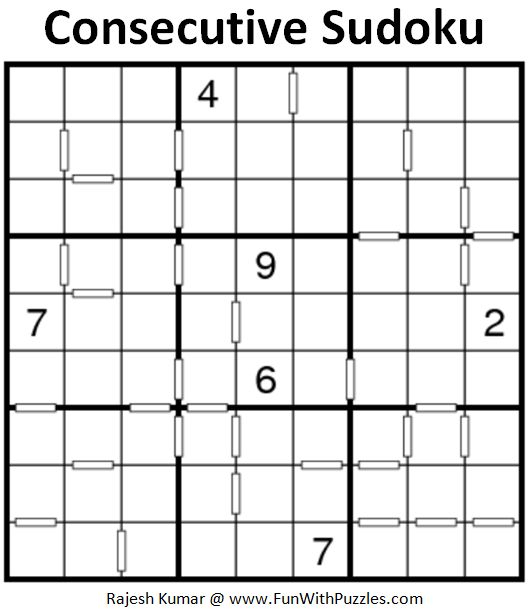 Consecutive Sudoku Daily Sudoku League 172 Sudoku
