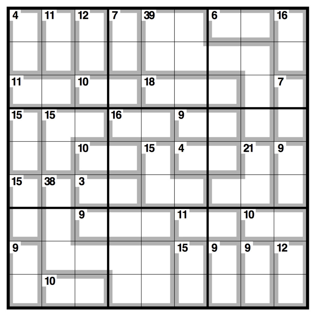 Daily Killer Sudoku Printable Sudoku Printable