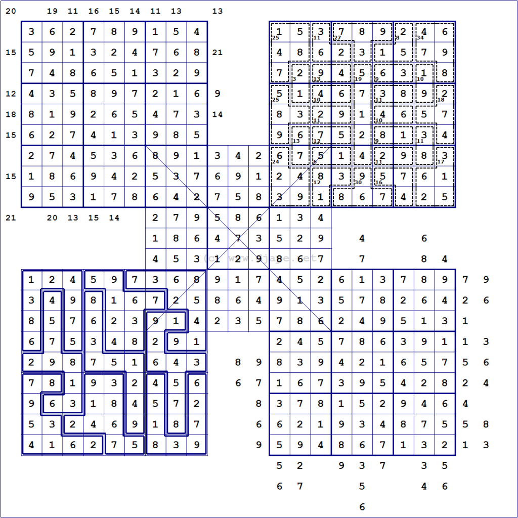 Diagonal Sudoku Printable With Answers Sudoku Printable